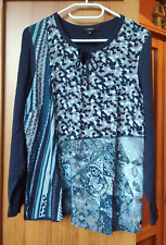 Bluse blau gemustert gebraucht kaufen  Effeltrich
