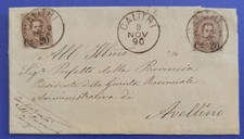 1890 plurimo soprastampa usato  Solopaca