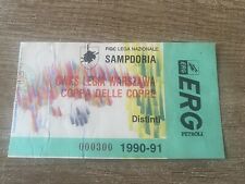 Biglietto calcio sampdoria usato  Monte San Pietro