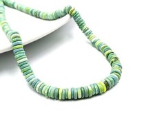 Opala verde natural lisa Heishi contas de pneu fio disco espaçador contas para joias comprar usado  Enviando para Brazil