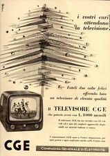 Pubblicità televisore cge usato  Italia