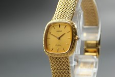Vintage 1990 N PERFEITO ESTADO Seiko Exceline 4N20-5160 Ouro Quadrado Qz Relógio Feminino JAPÃO comprar usado  Enviando para Brazil