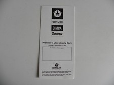 Petite brochure chrysler d'occasion  France