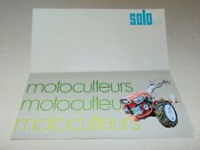 Prospectus brochure motoculteu d'occasion  Pont-d'Ain