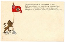 Usado, Cartão postal militar indiviso - Leão, bandeira, Inglaterra e Canadá... comprar usado  Enviando para Brazil