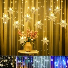 Schneeflocke lichtervorhang fe gebraucht kaufen  Deutschland
