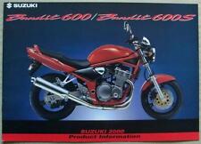 Folheto de informações do produto SUZUKI BANDIT 600 BANDIT 600S MOTOCICLETAS dezembro de 1999, usado comprar usado  Enviando para Brazil