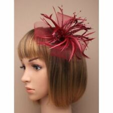 Burgundy fascinator sinamay for sale  TROON