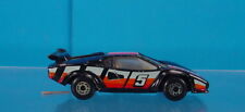 MB-321-1985 MATCHBOX LAMBORGHINI COUNTTACH LP 500S #5 PRETO COM LISTRAS COLORIDAS, usado comprar usado  Enviando para Brazil