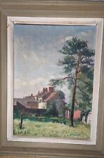 Tableau ancien huile d'occasion  Bardos