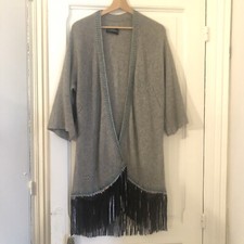 Gilet cachemire franges d'occasion Gilet cachemire franges d'occasion  Paris-