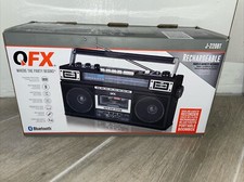 QFX J-220BT Retro AM/FM Cassete MP3 Digital USB Bluetooth Rádio Recarregável comprar usado  Enviando para Brazil
