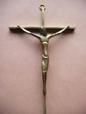 Crucifix mural bronze d'occasion  Bollwiller