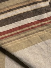 RARO RALPH LAUREN *Cabo Norte *COBERTOR DE CAMA QUEEN KING marrom listrado bronzeado comprar usado  Enviando para Brazil