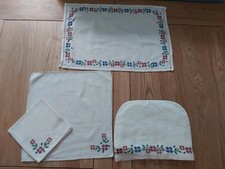 Vintage embroidered traycloth for sale  HALESOWEN