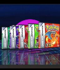 Vitrines Pokemon rubi, safira, verde folha, vermelho disparado, esmeralda GBA (5 cs) comprar usado  Enviando para Brazil