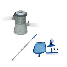 Bomba de filtro de piscina Intex 330 GPH conjunto fácil e kit de manutenção (caixa aberta) comprar usado  Enviando para Brazil