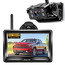 Monitor sem fio 5" portátil magnético recarregável câmera de backup para semi caminhão, usado comprar usado  Enviando para Brazil