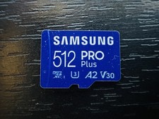 Usado, Cartão de memória microSD Samsung Pro Plus 512GB microSDXC UHS I C10 U3 V30 A2 2E comprar usado  Enviando para Brazil