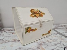 Caixa de pão de torta de lata vintage prateleira dupla decoração de frutas 12x11x11", usado comprar usado  Enviando para Brazil