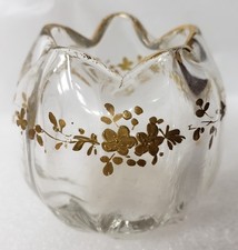 Glass vase gold for sale  Galveston