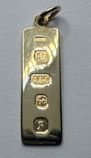 9ct ingot pendant. for sale  PORT TALBOT