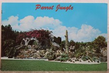 Cartão postal Florida FL Miami papagaio entrada selva cacto jardins chão vista antiga comprar usado  Enviando para Brazil