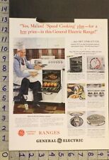 1948 FORNO ELÉTRICO GERAL COZINHA ARTE LINKLETTER COZINHAR DECORAÇÃO PARA CASA ANÚNCIO WP55 comprar usado  Enviando para Brazil
