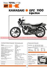 KAWASAKI GPZ 1100 Injection GPZ1100 Fiche Technique Moto 000323 comprar usado  Enviando para Brazil