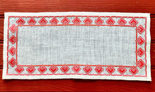 Swedish embroidered red for sale  ESHER