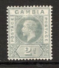 (304) Gâmbia KGV 1912-22 (Multi CA) 2d. Ardósia acinzentada (Split A) SG89a M/Estado perfeito comprar usado  Enviando para Brazil