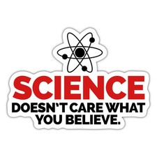 Adesivo Funny Science Doesn't Care What You Believe, máx. 4 x 4", usado comprar usado  Enviando para Brazil