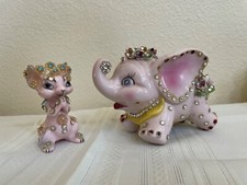 Banco e rato vintage canhoto pintado à mão enfeitado flores 3D rosa elefante comprar usado  Enviando para Brazil