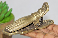 Mesa decorativa vintage de bronze em forma de mão sólida peso papel década de 1930 14583 comprar usado  Enviando para Brazil