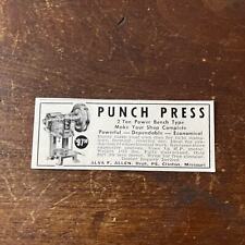 Punch press alva for sale  Hinckley