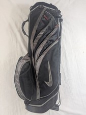 Bolsa suporte de golfe Nike 6 vias preta com capa de taco sem alça, usado comprar usado  Enviando para Brazil