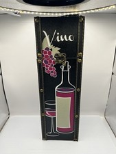 Elements caixa de vinho de madeira lona impressa 14" x 4.4" aparência de vinhedo, usado comprar usado  Enviando para Brazil