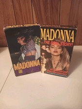 Madonna (2) VHS Lot The Virgin Tour Live Rare First Edition & The Real Story Doc comprar usado  Enviando para Brazil