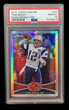 Usado, 2012 Topps Chrome #220 Tom Brady; prisma prata /216 refrator PSA 10 (POP 22) comprar usado  Enviando para Brazil