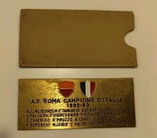 Placchetta ottone vintage usato  Roma