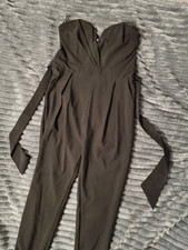 Bustier jumpsuit black for sale  LONDON