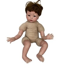 Boneca bebê realista renascida com cabelo castanho e membros macios de vinil 20" comprar usado  Enviando para Brazil