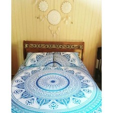 Conjunto de Cama Capa de Edredom Indiana Mandala Algodão King Dupla Doona comprar usado  Enviando para Brazil