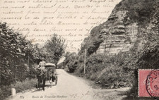 Cpa route trouville d'occasion  Saint-Amans-Soult