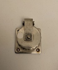 Tampa de entrada de energia Marinco aço inoxidável 30A 125V, Marine Shore somente, usado comprar usado  Enviando para Brazil