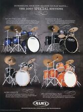 2007 anúncio impresso de kits de bateria Mapex Saturn, VX, M Birch Rock 22, Pro M comprar usado  Enviando para Brazil