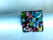 Bague carrée ajustable d'occasion  Moissy-Cramayel