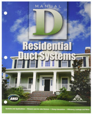 Residential Duct Systems Manual D: Version 2.50 - Paperback - GOOD comprar usado  Enviando para Brazil