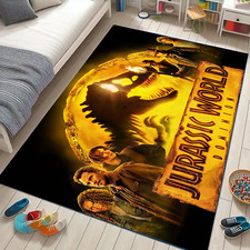 Tapete de área oficial Jurassic World Dominion filme elenco | Tapete para sala de jogos para quarto de fãs comprar usado  Enviando para Brazil