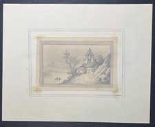 Dessin romantique ca.1830 d'occasion  Angers-